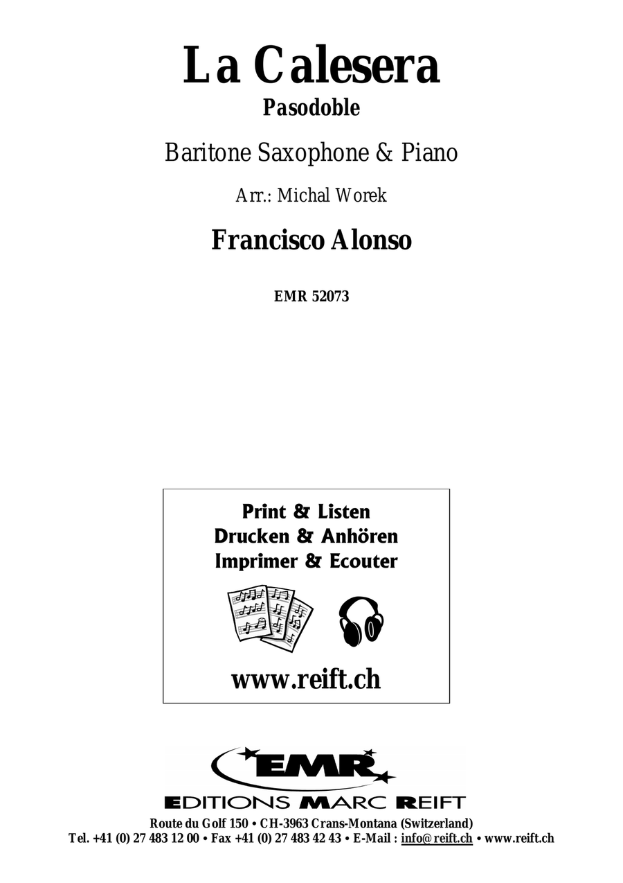 La Calesera La Calesera Baritone Saxophone scores gallery preview page 2