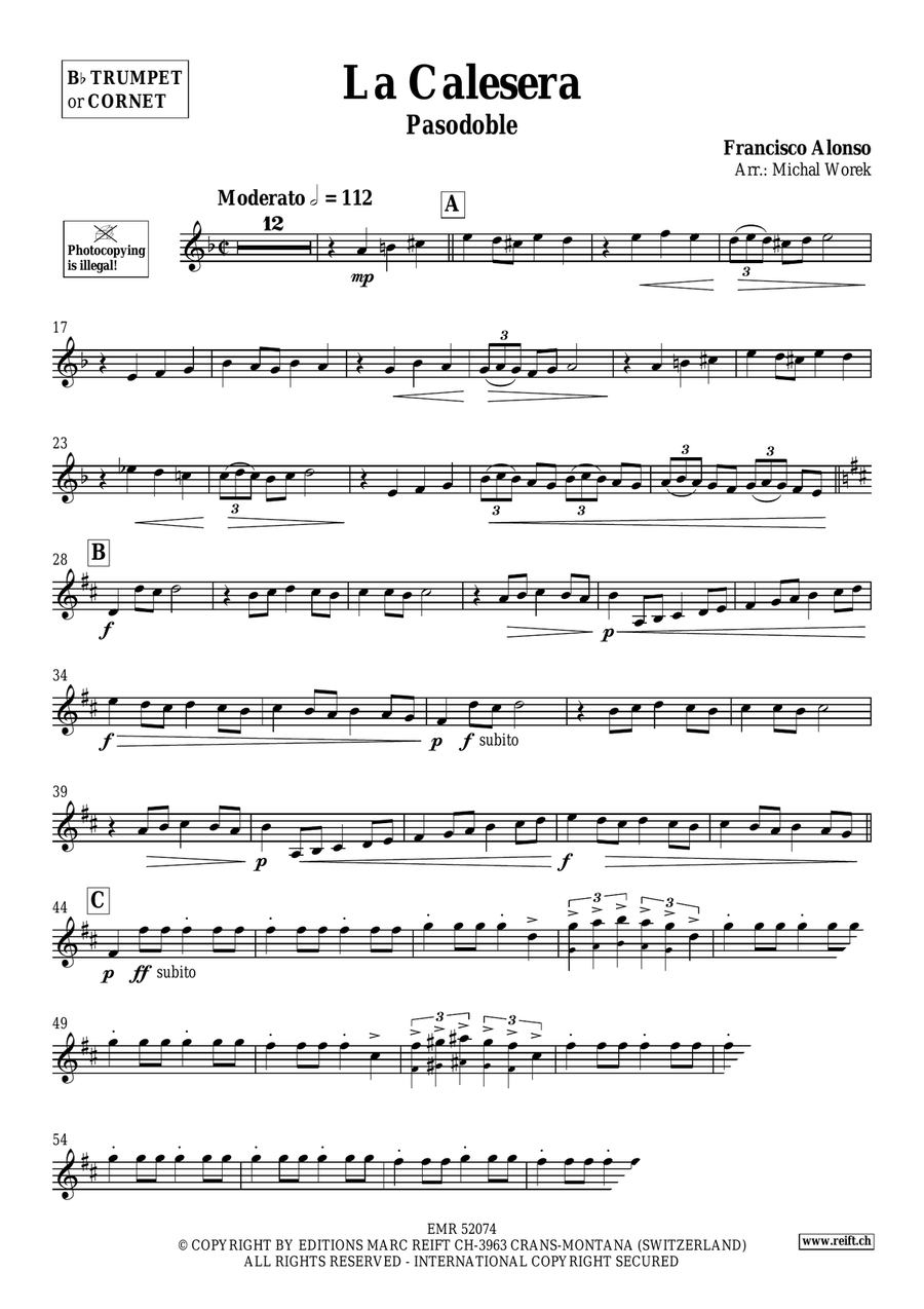 La Calesera La Calesera Cornet scores gallery preview page 3