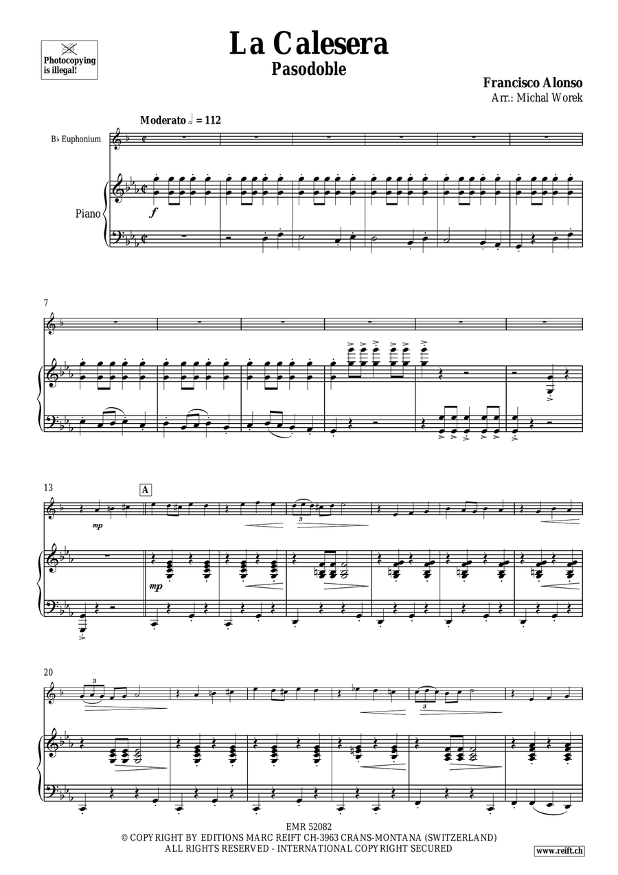 La Calesera La Calesera Euphonium scores gallery preview page 4