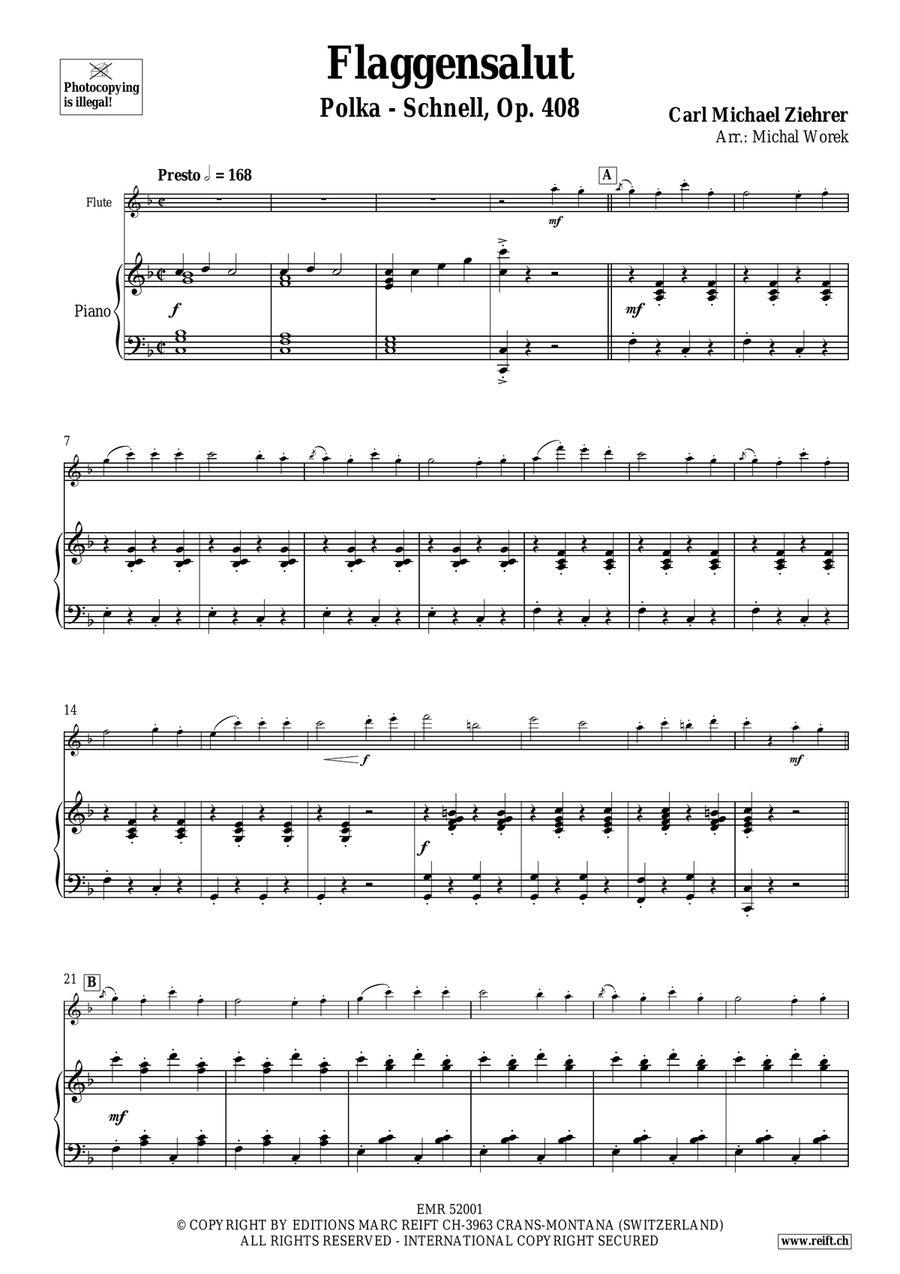 Flaggensalut Flaggensalut Flute Solo scores gallery preview page 4