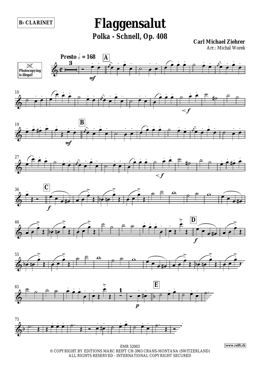 Flaggensalut Flaggensalut Clarinet Solo scores gallery preview page 3