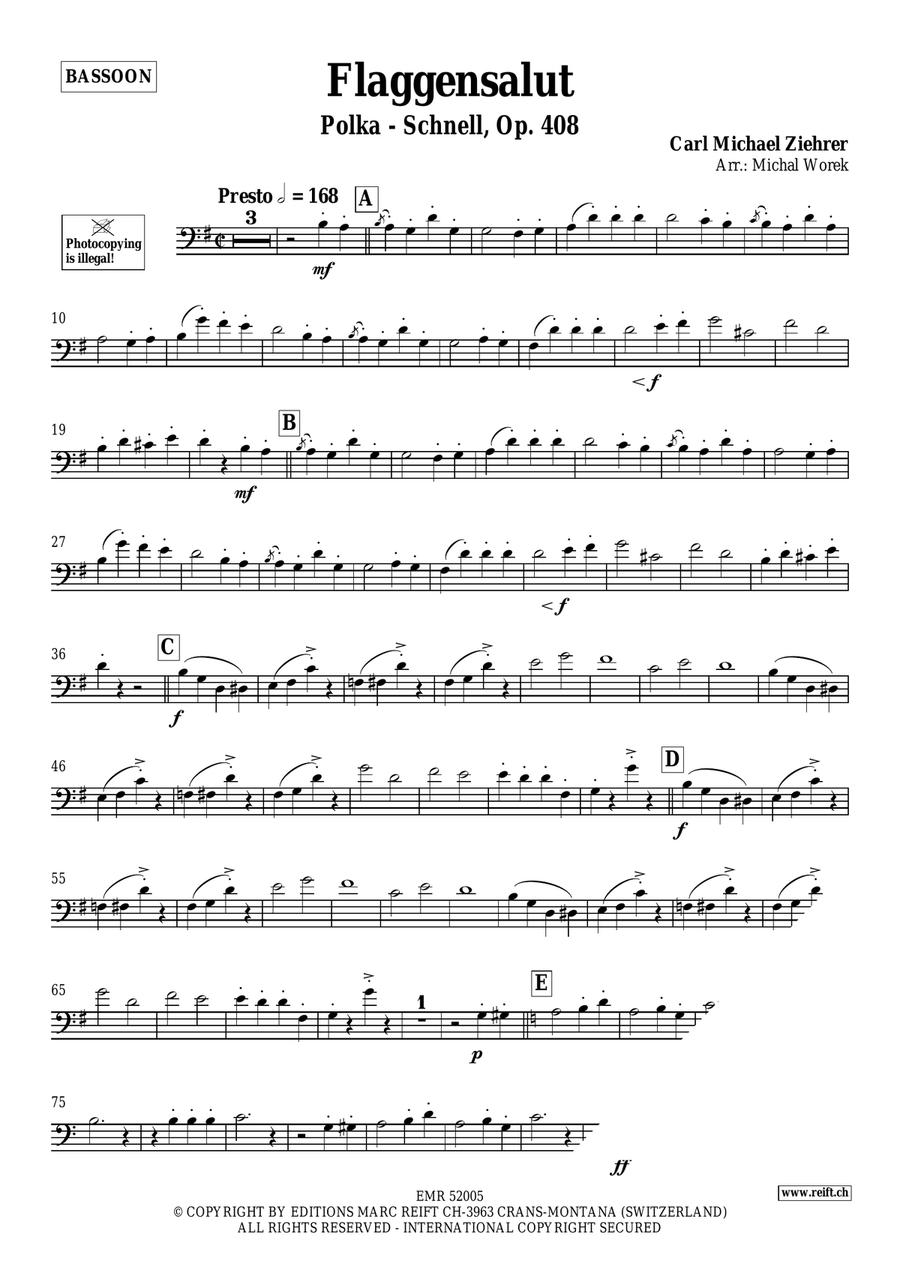 Flaggensalut Flaggensalut Bassoon Solo scores gallery preview page 3