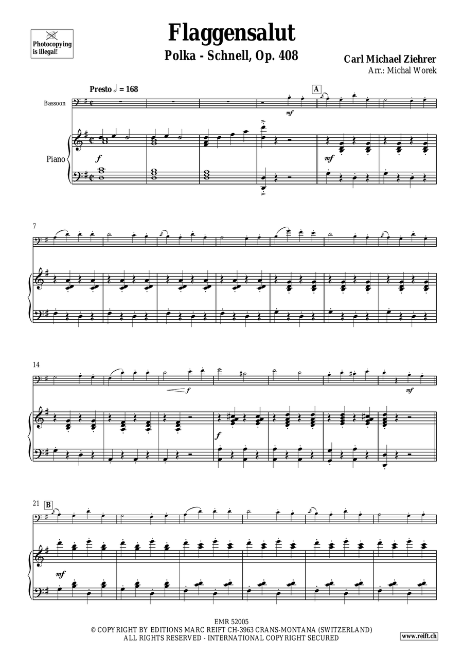 Flaggensalut Flaggensalut Bassoon Solo scores gallery preview page 4