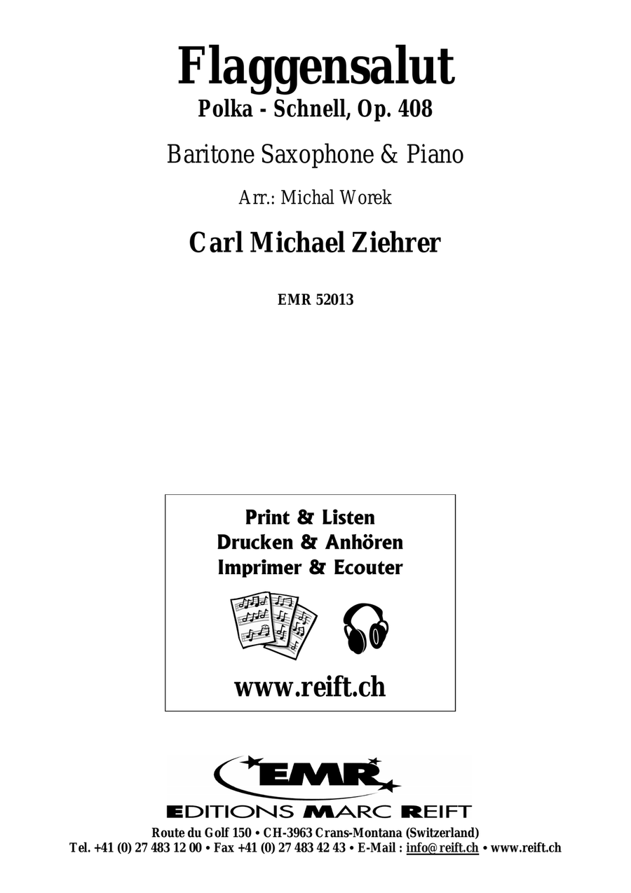 Flaggensalut Flaggensalut Baritone Saxophone scores gallery preview page 2