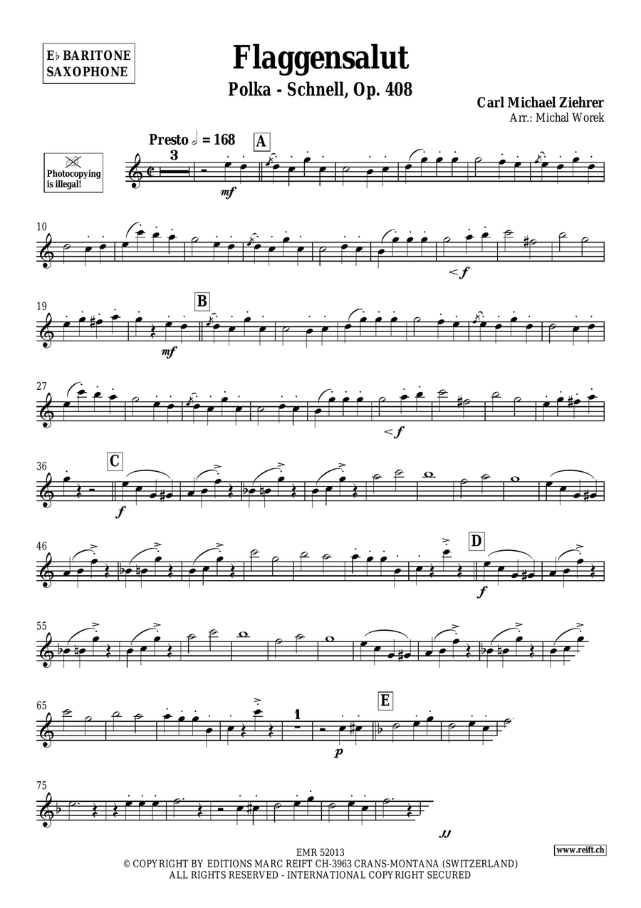 Flaggensalut Flaggensalut Baritone Saxophone scores gallery preview page 3