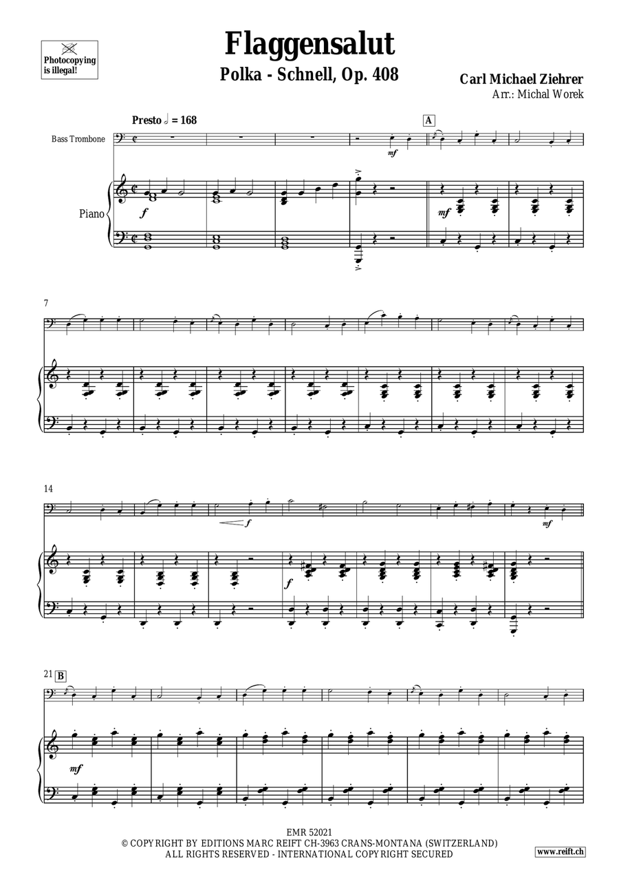 Flaggensalut Flaggensalut Bass Trombone scores gallery preview page 4