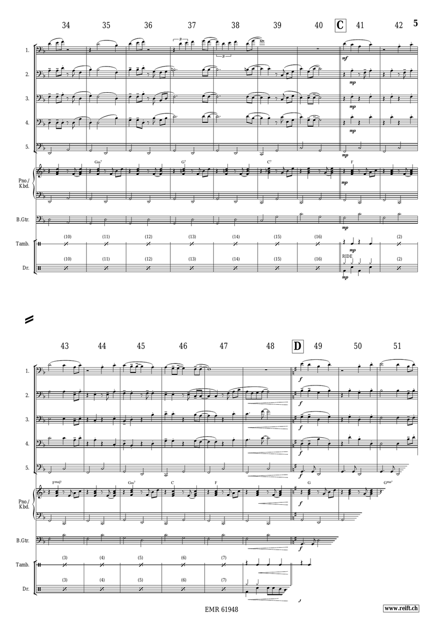 Silver Bells Silver Bells Trombone scores gallery preview page 5