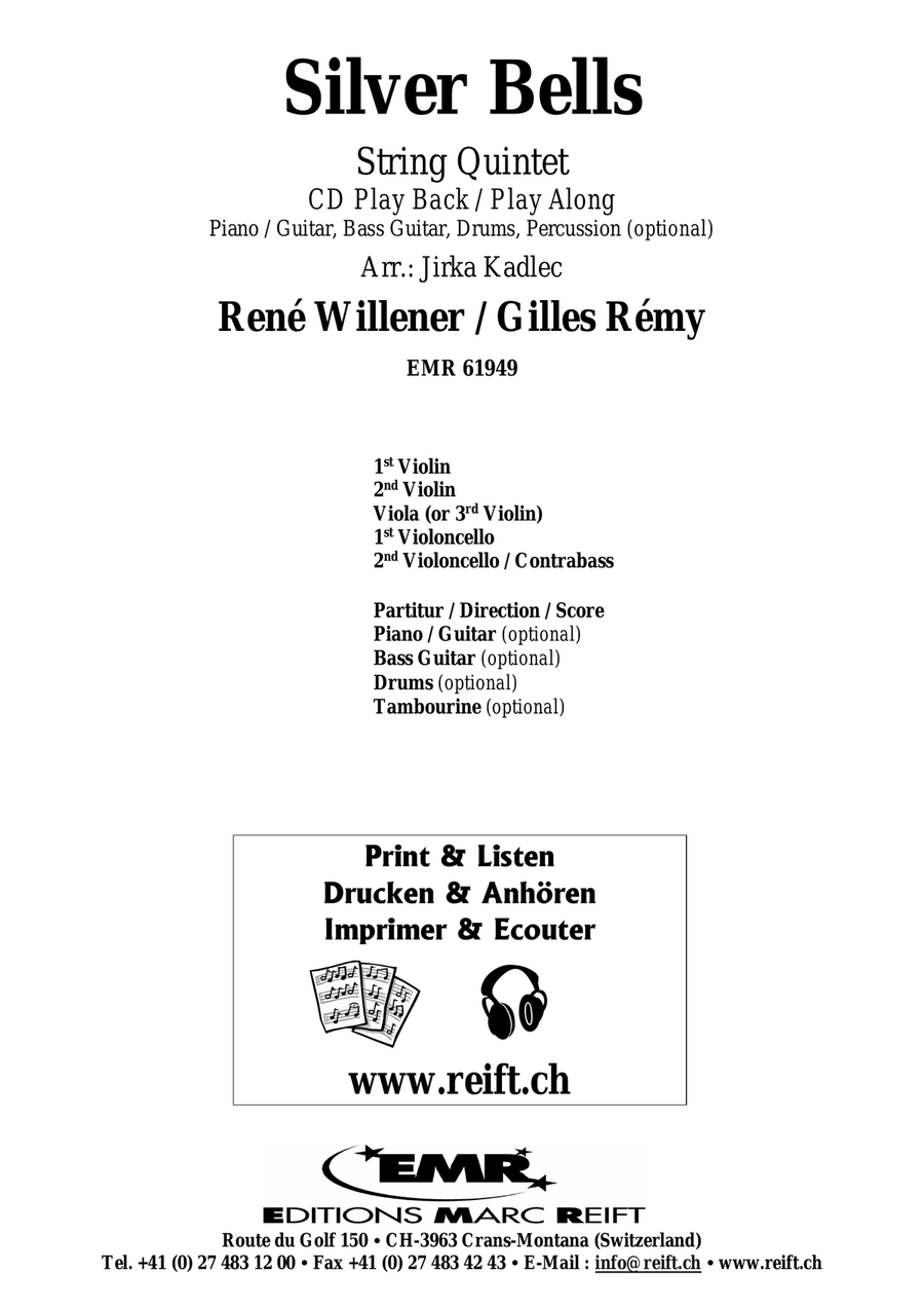 Silver Bells Silver Bells String Quintet scores gallery preview page 2