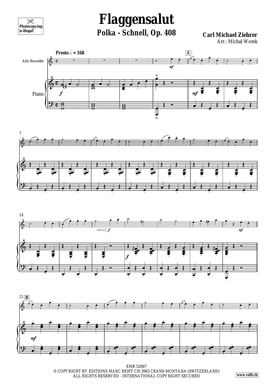 Flaggensalut Flaggensalut Alto Recorder scores gallery preview page 4