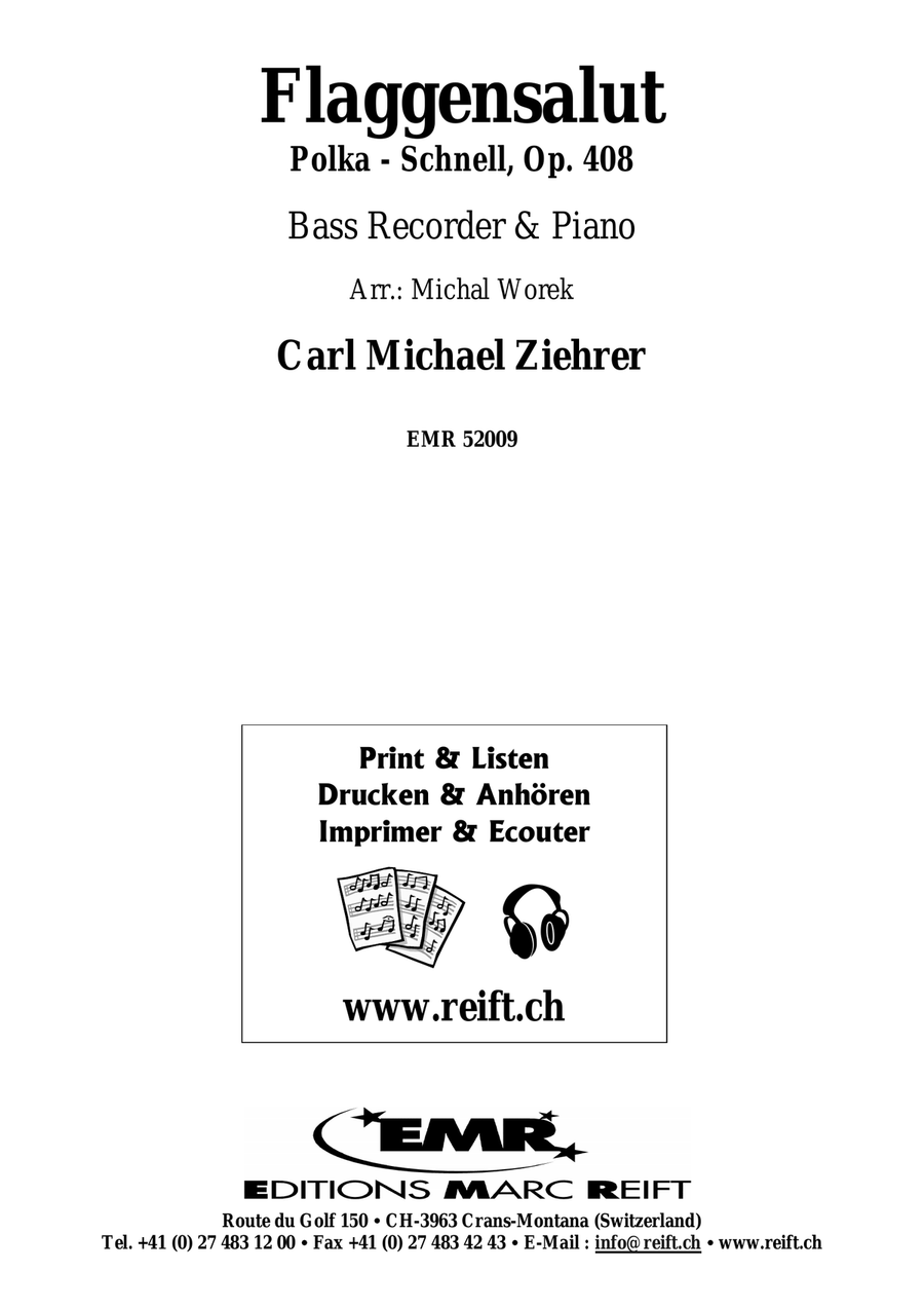 Flaggensalut Flaggensalut Bass Recorder scores gallery preview page 2