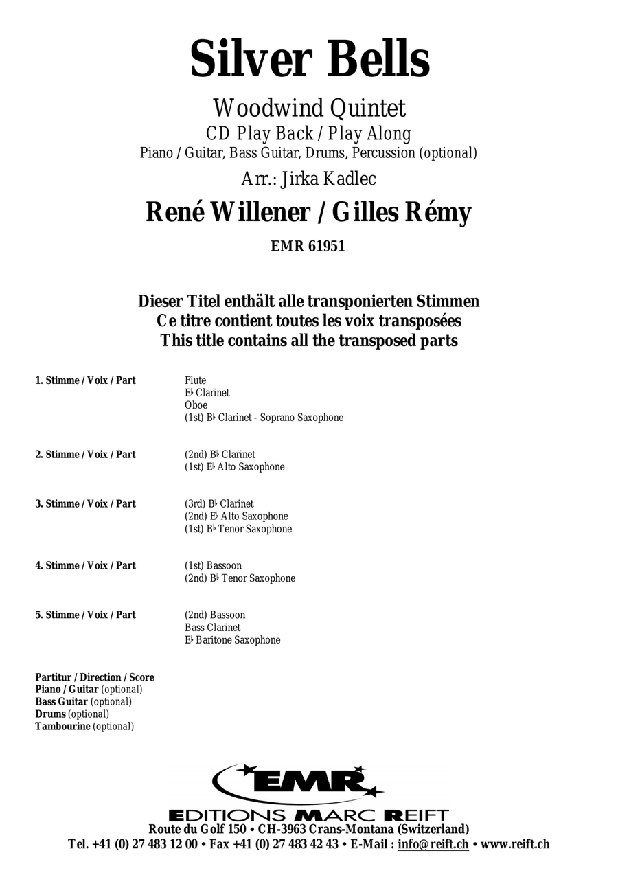 Silver Bells Silver Bells Woodwind Quintet scores gallery preview page 2