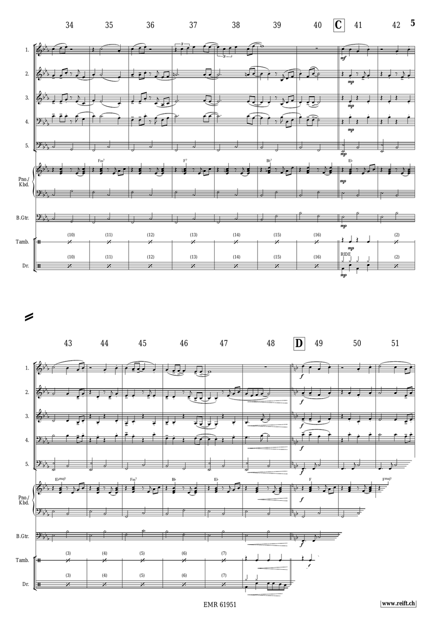 Silver Bells Silver Bells Woodwind Quintet scores gallery preview page 5