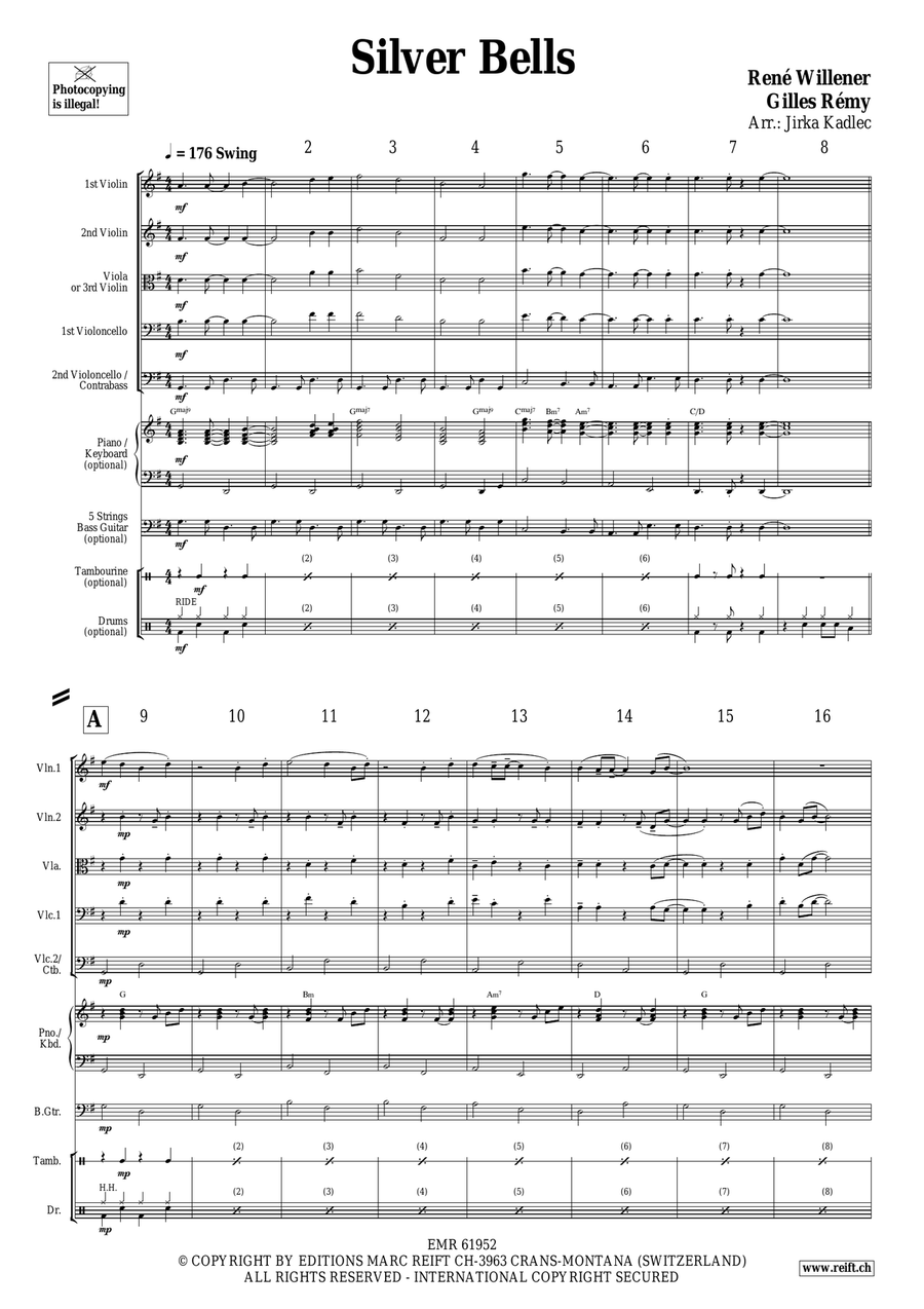 Silver Bells Silver Bells String Orchestra scores gallery preview page 3