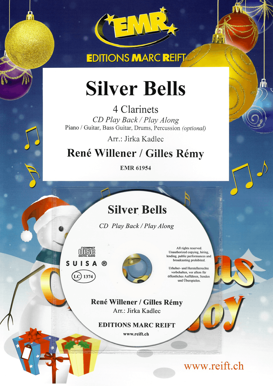 Silver Bells Silver Bells Clarinet Quartet scores gallery preview page 1