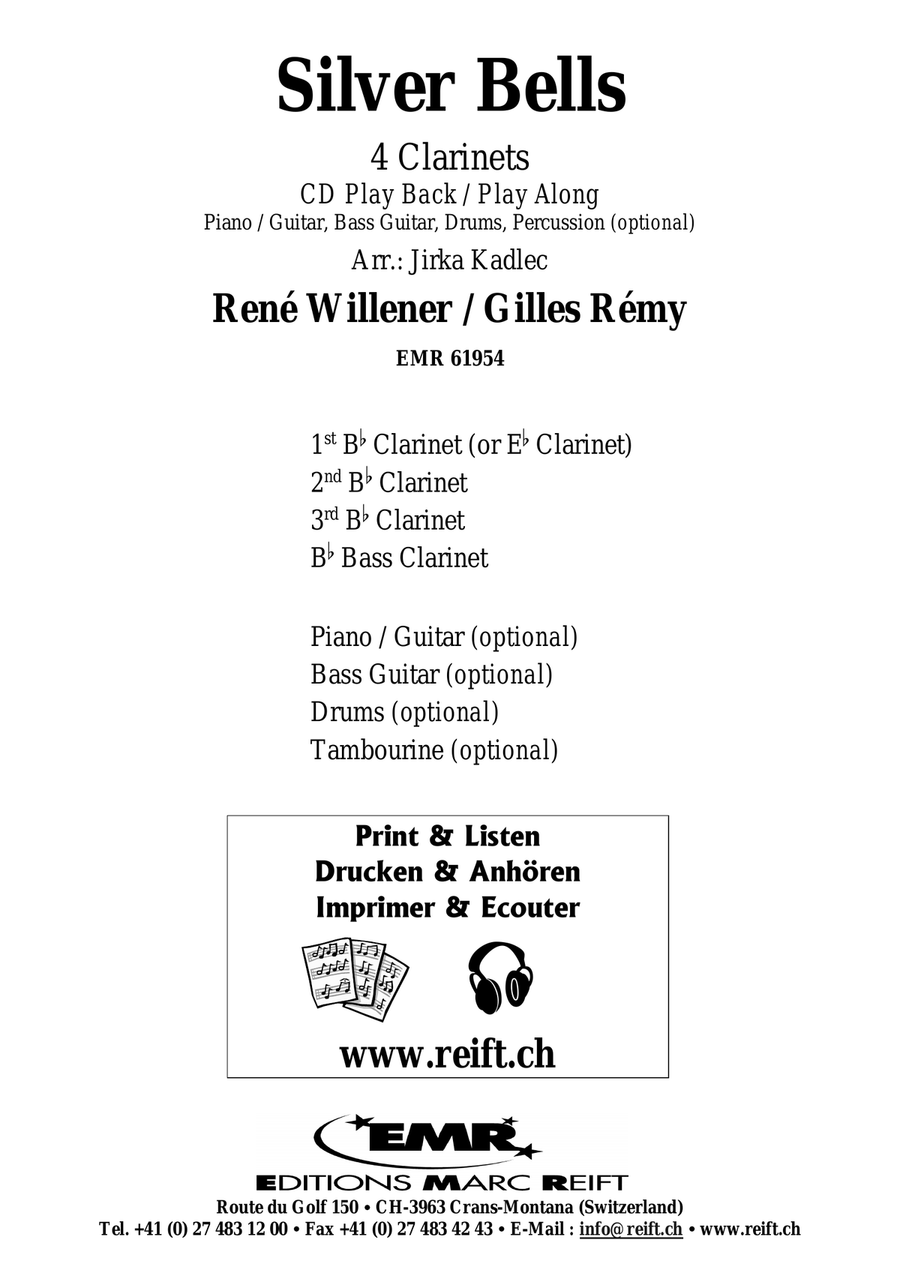 Silver Bells Silver Bells Clarinet Quartet scores gallery preview page 2