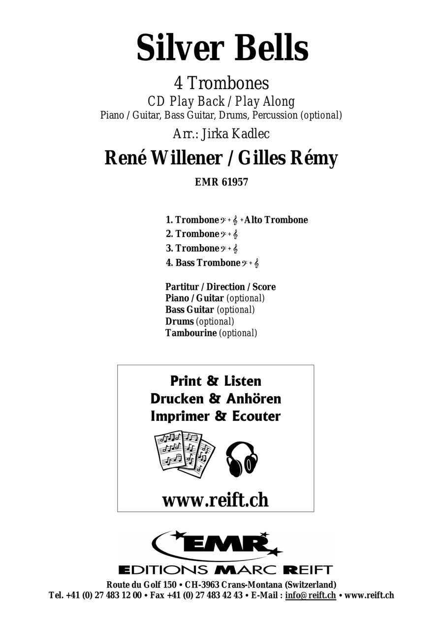 Silver Bells Silver Bells Trombone Quartet scores gallery preview page 2
