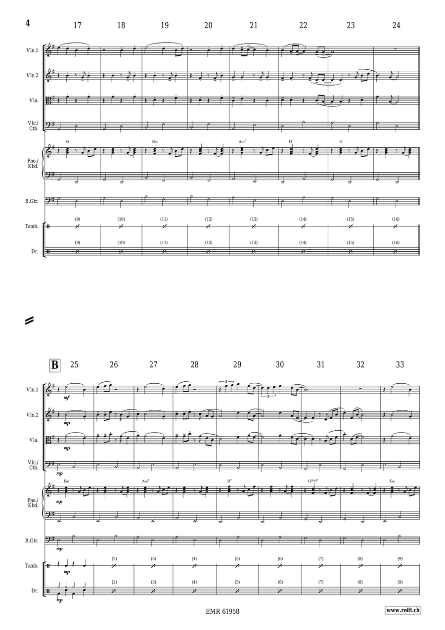 Silver Bells Silver Bells String Quartet scores gallery preview page 4