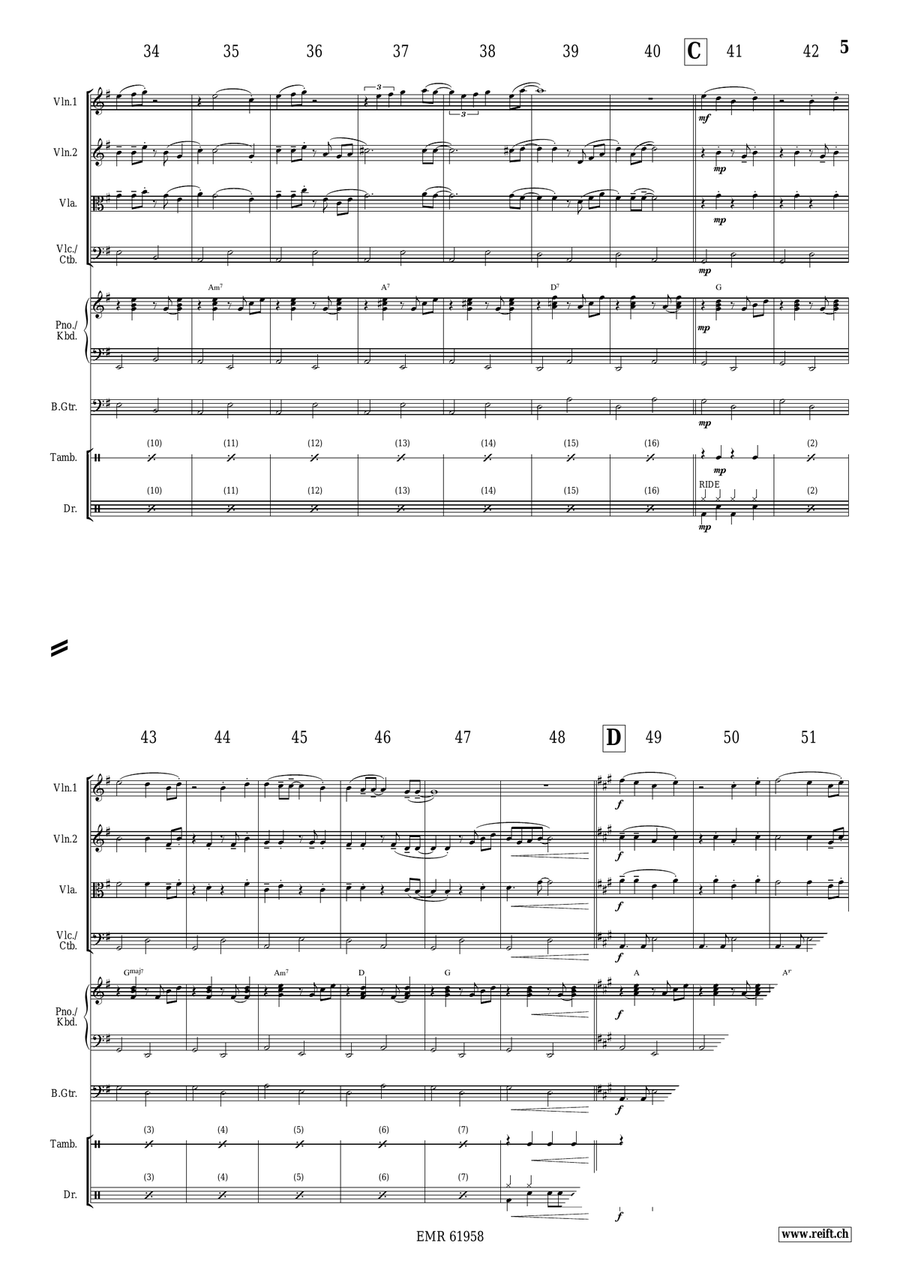 Silver Bells Silver Bells String Quartet scores gallery preview page 5