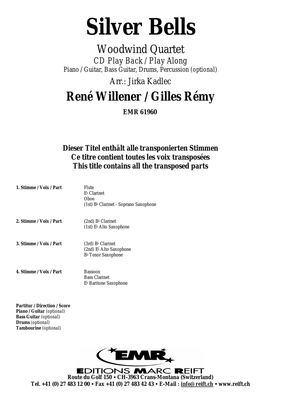 Silver Bells Silver Bells Woodwind Quartet scores gallery preview page 2