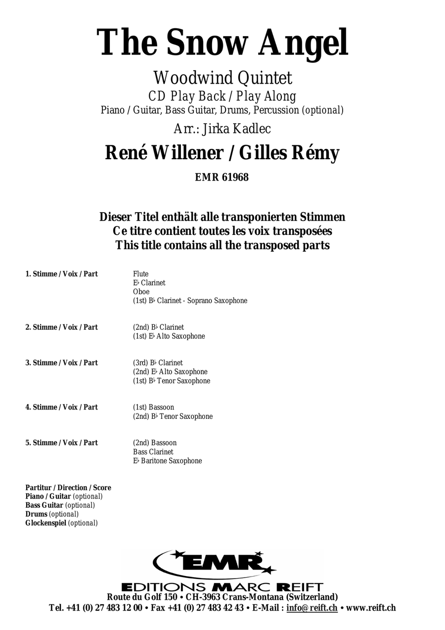 The Snow Angel The Snow Angel Woodwind Quintet scores gallery preview page 2