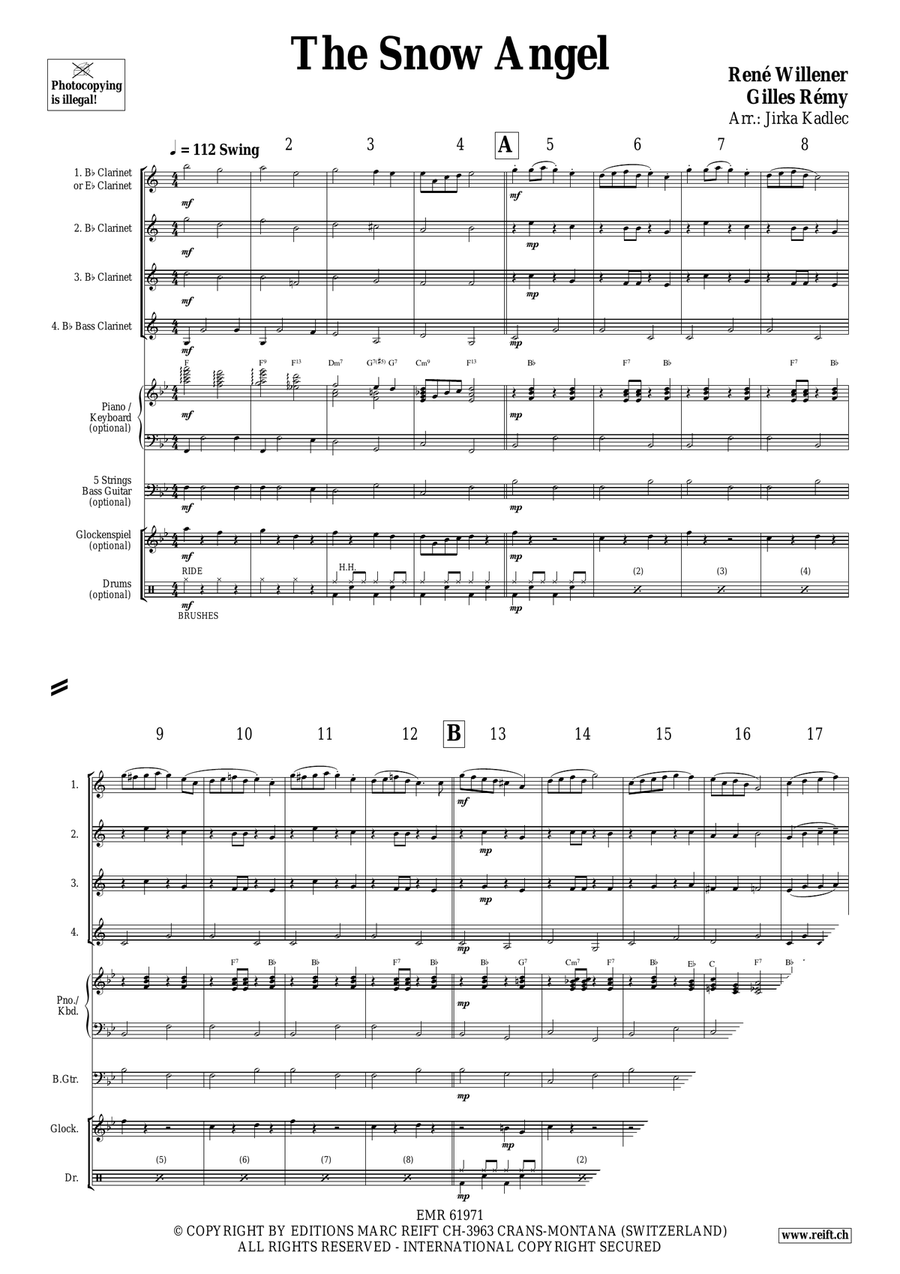 Silver Bells Silver Bells Clarinet Quartet scores gallery preview page 3