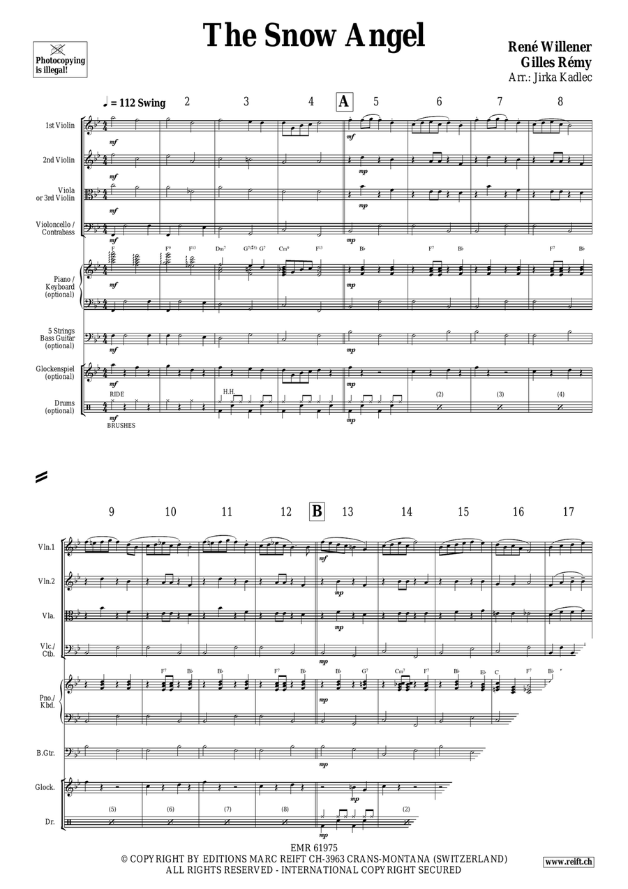 The Snow Angel The Snow Angel String Quartet scores gallery preview page 3