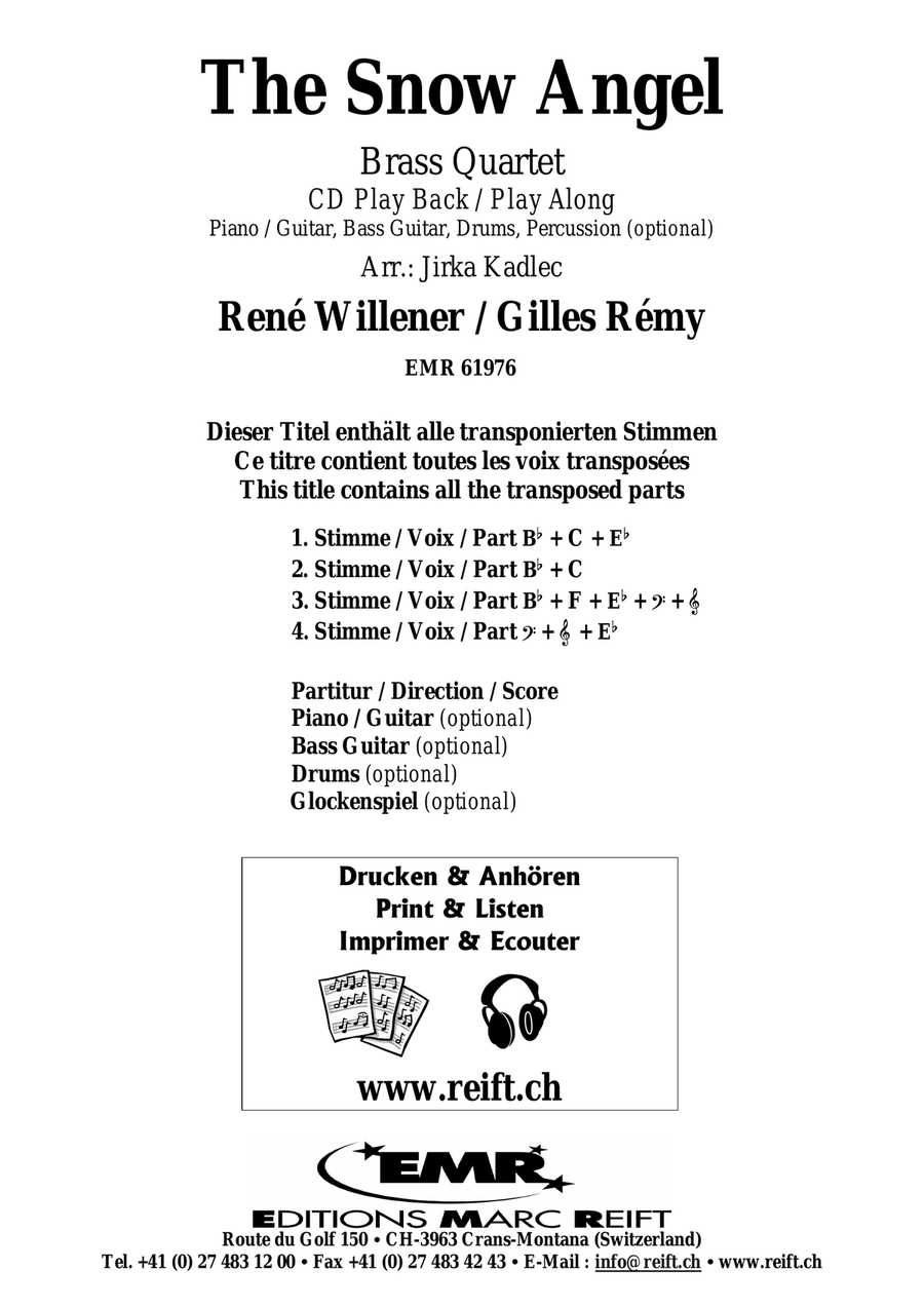 The Snow Angel The Snow Angel Brass Quartet scores gallery preview page 2