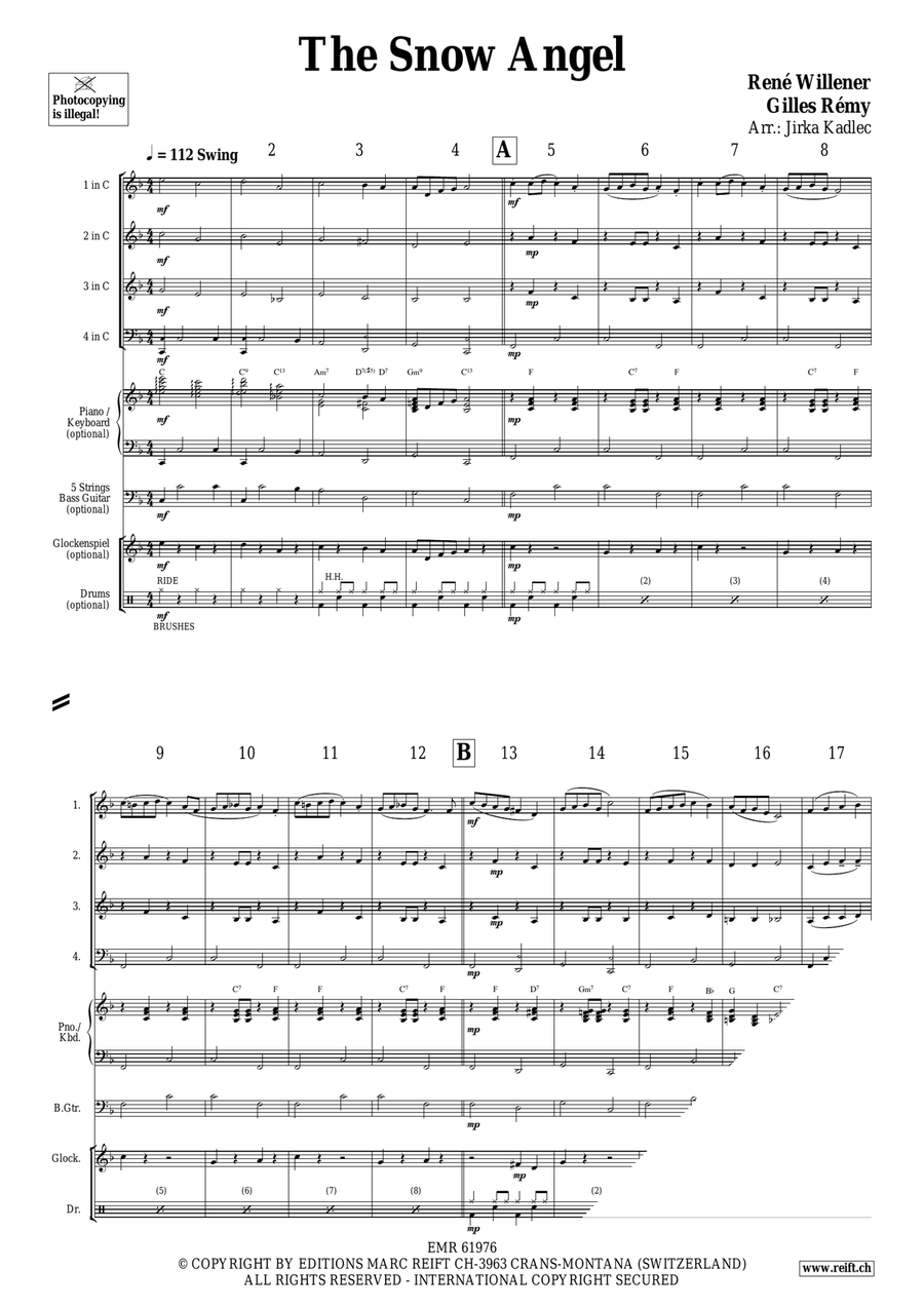 The Snow Angel The Snow Angel Brass Quartet scores gallery preview page 3