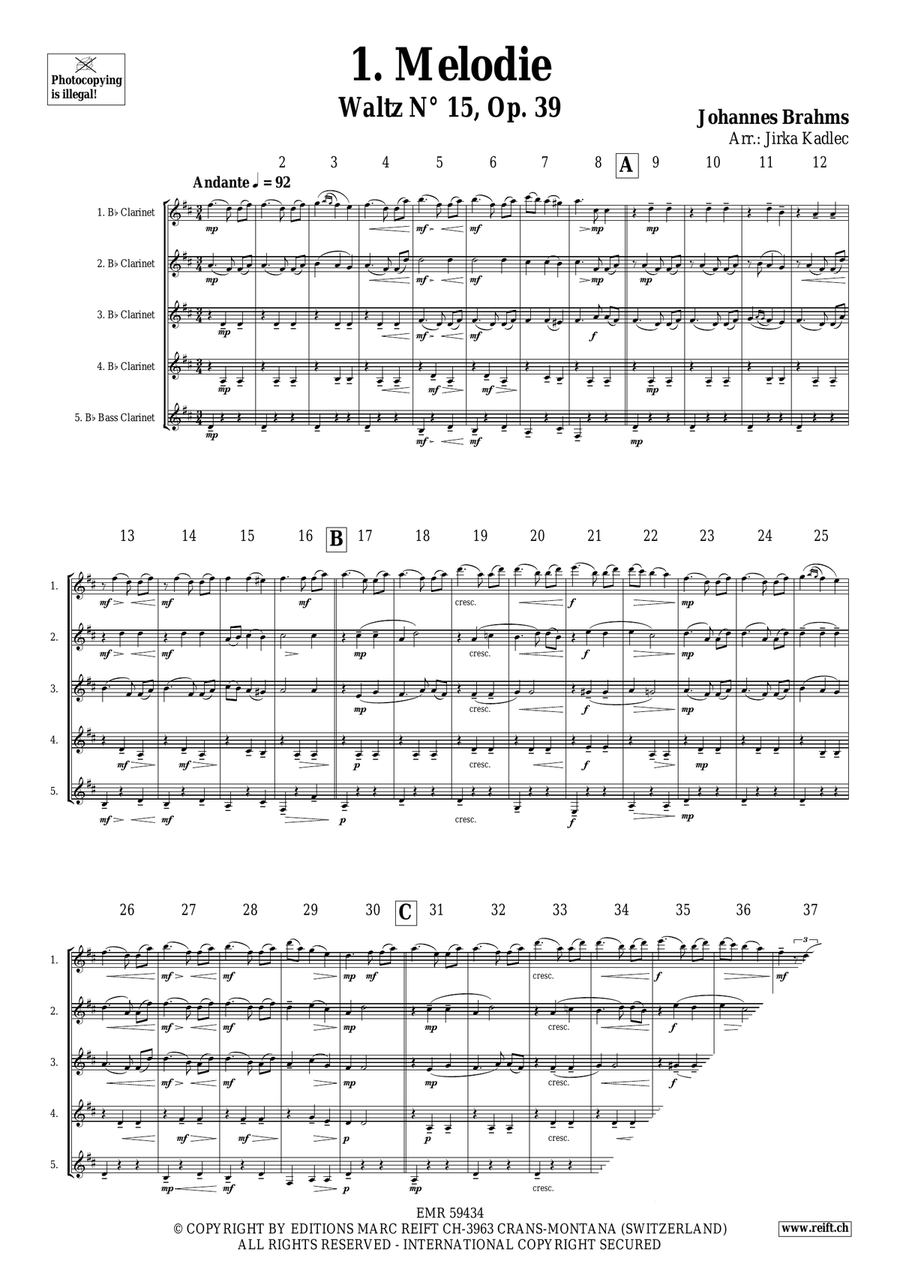 Clarinet Quintet Collection Volume 10 Clarinet Quintet scores gallery preview page 3