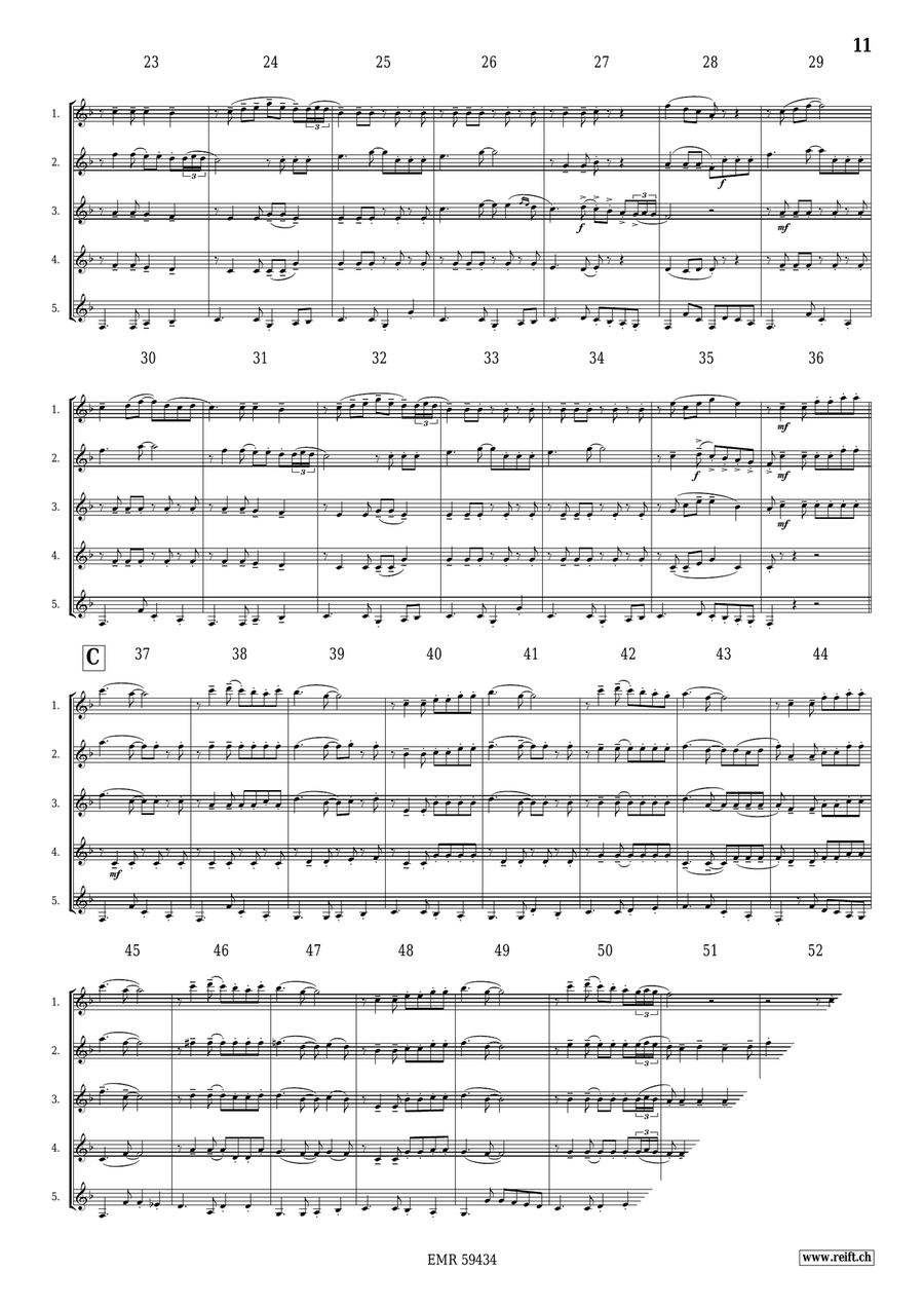 Clarinet Quintet Collection Volume 10 Clarinet Quintet scores gallery preview page 7