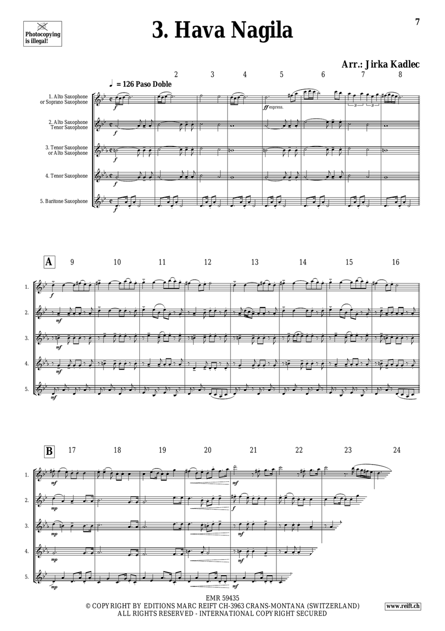 Saxophone Quintet Collection Volume 10 Saxophone Quintet scores gallery preview page 5