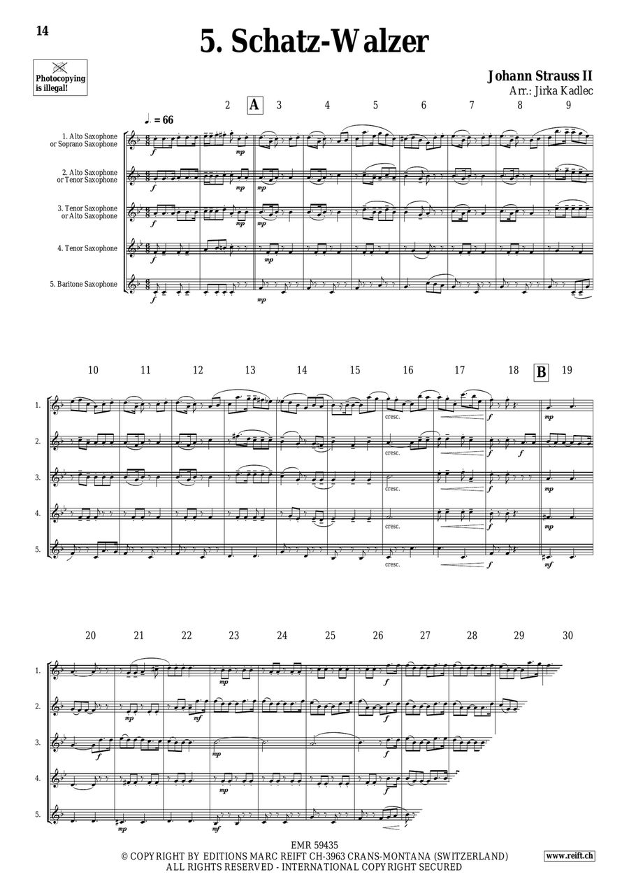Saxophone Quintet Collection Volume 10 Saxophone Quintet scores gallery preview page 8