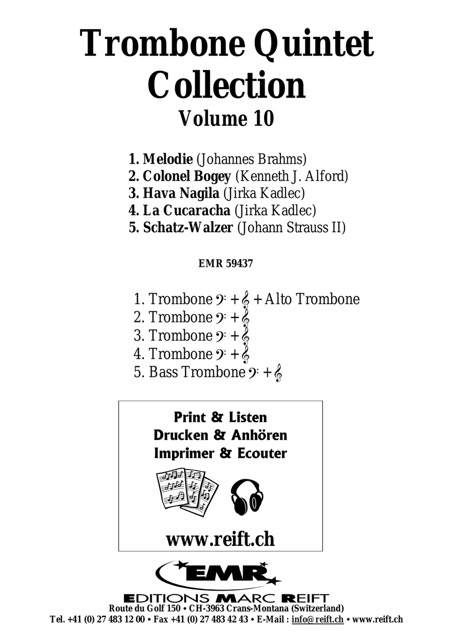 Trombone Quintet Collection Volume 10 Trombone scores gallery preview page 2