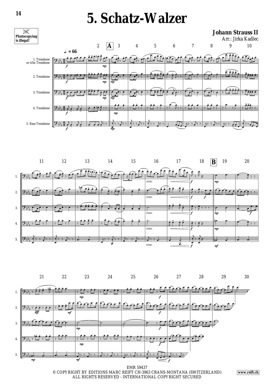 Trombone Quintet Collection Volume 10 Trombone scores gallery preview page 8