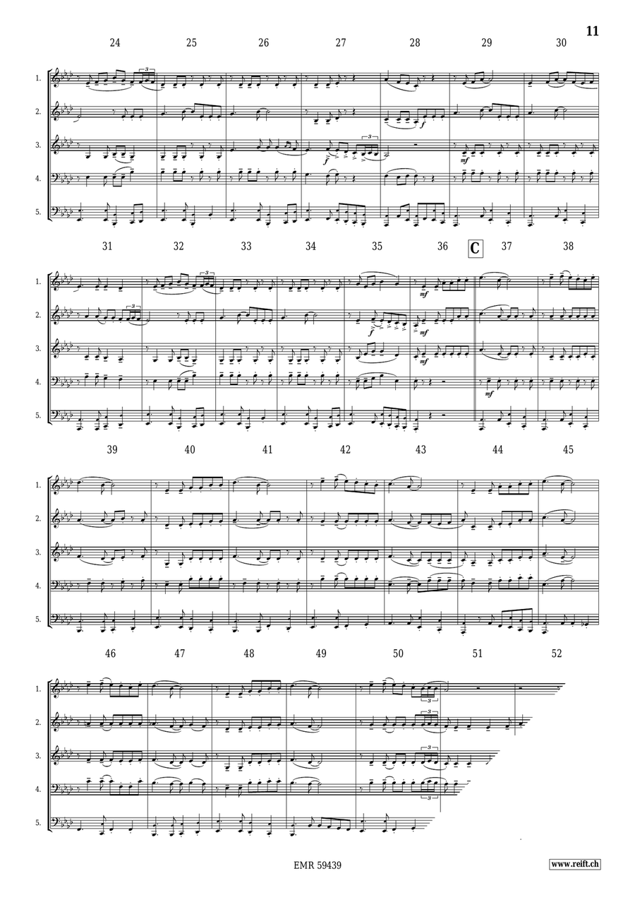 Brass Quintet Collection Volume 10 Brass Quintet scores gallery preview page 7