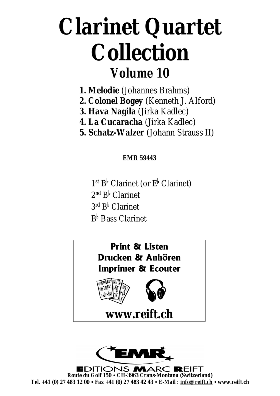 Clarinet Quartet Collection Volume 10 Clarinet Quartet scores gallery preview page 2