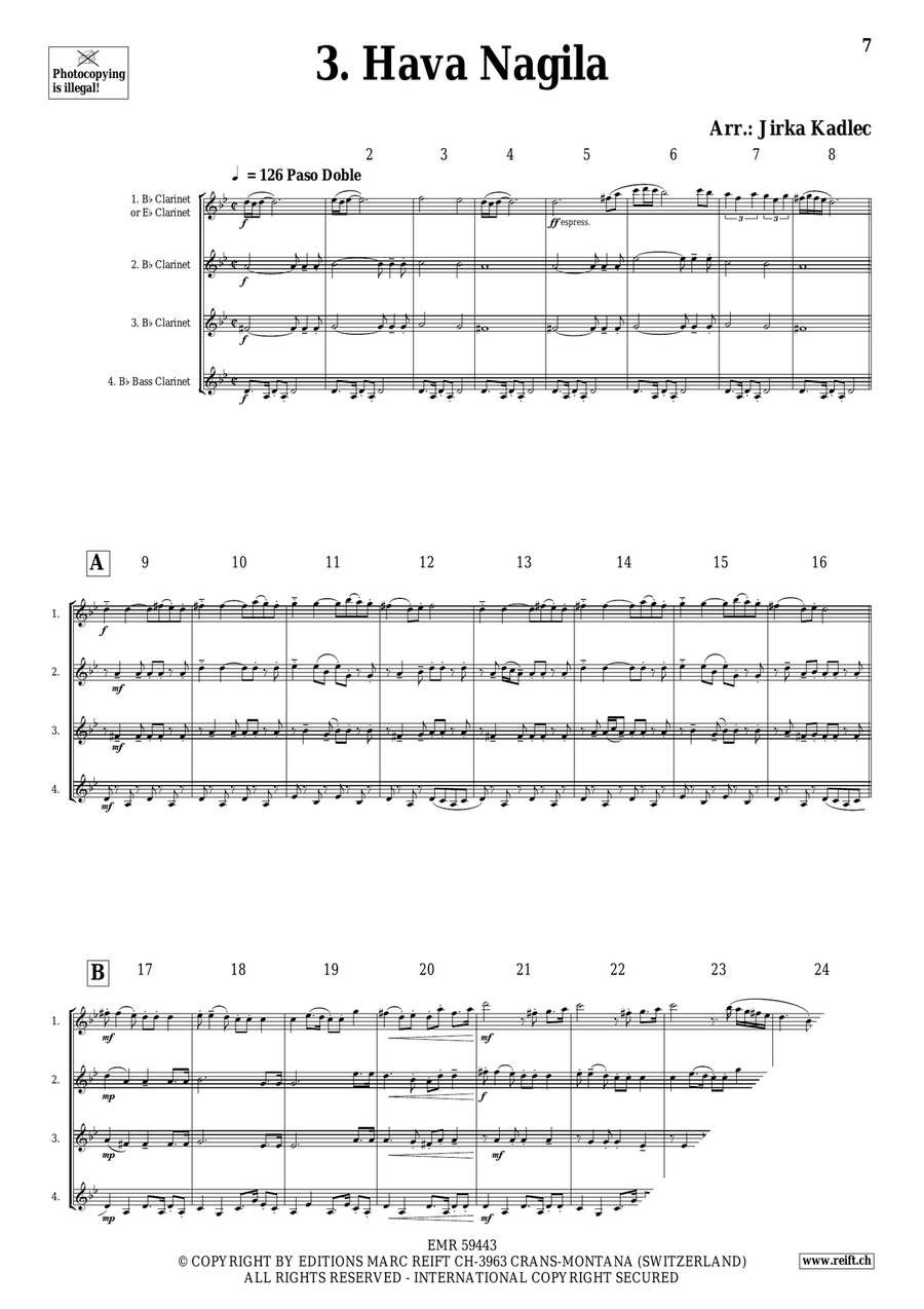 Clarinet Quartet Collection Volume 10 Clarinet Quartet scores gallery preview page 5