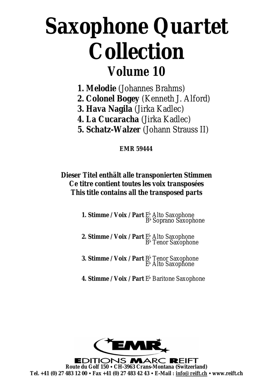 Saxophone Quartet Collection Volume 10 Saxophone Quartet scores gallery preview page 2