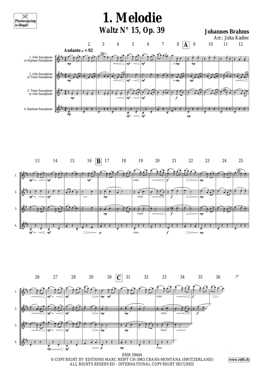 Saxophone Quartet Collection Volume 10 Saxophone Quartet scores gallery preview page 3