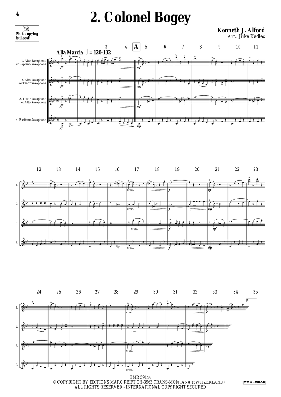 Saxophone Quartet Collection Volume 10 Saxophone Quartet scores gallery preview page 4