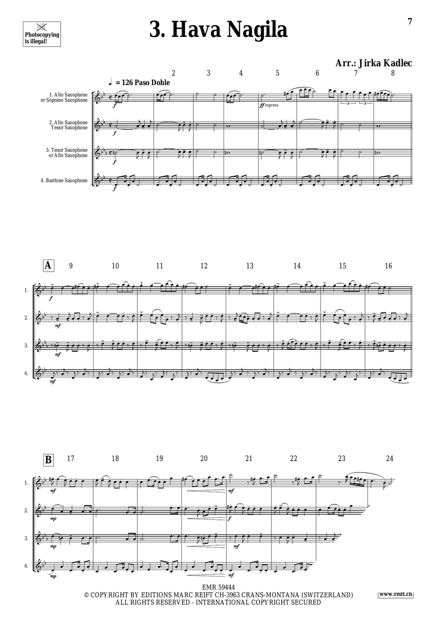 Saxophone Quartet Collection Volume 10 Saxophone Quartet scores gallery preview page 5