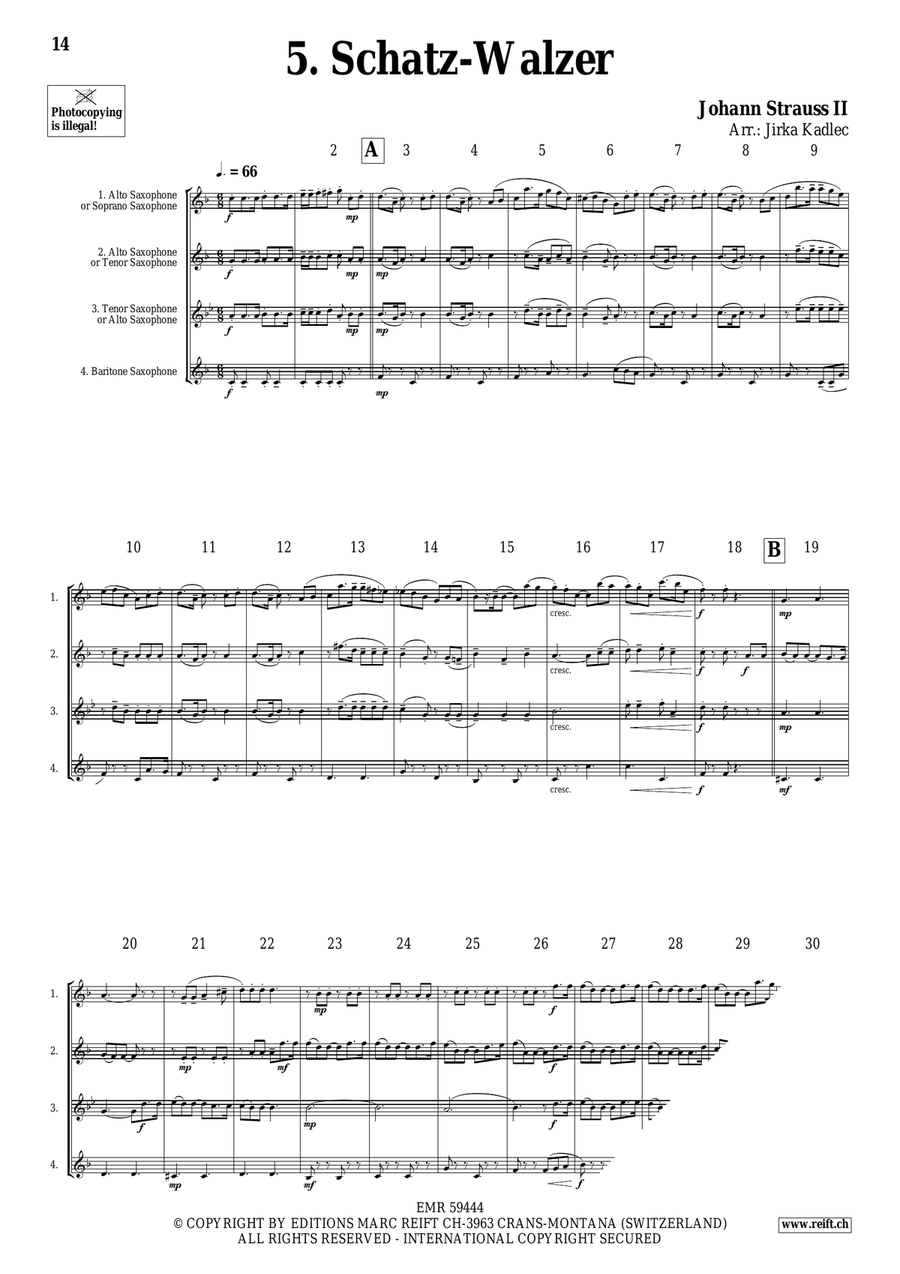 Saxophone Quartet Collection Volume 10 Saxophone Quartet scores gallery preview page 8