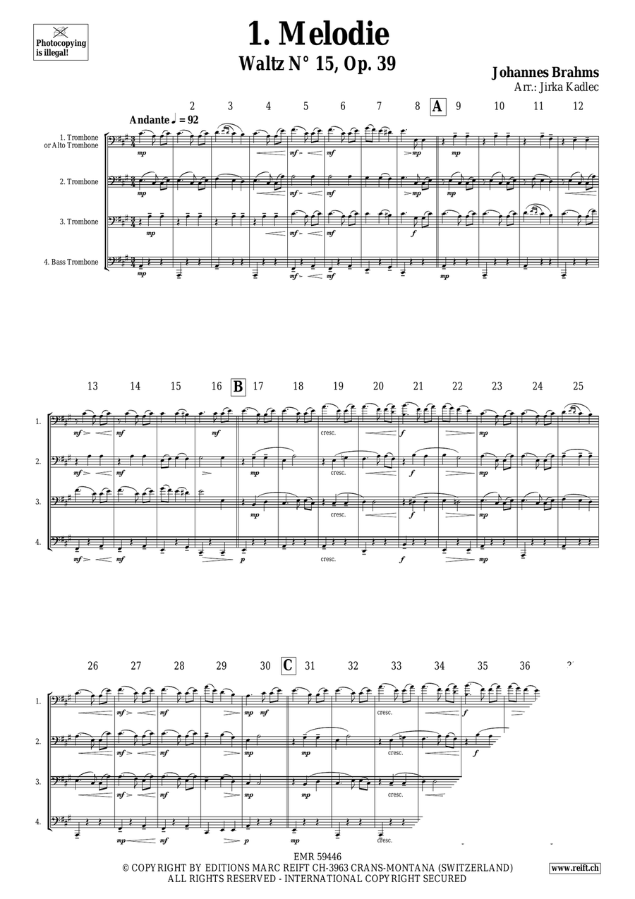 Trombone Quartet Collection Volume 10 Trombone Quartet scores gallery preview page 3