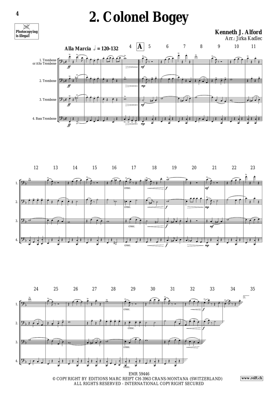Trombone Quartet Collection Volume 10 Trombone Quartet scores gallery preview page 4