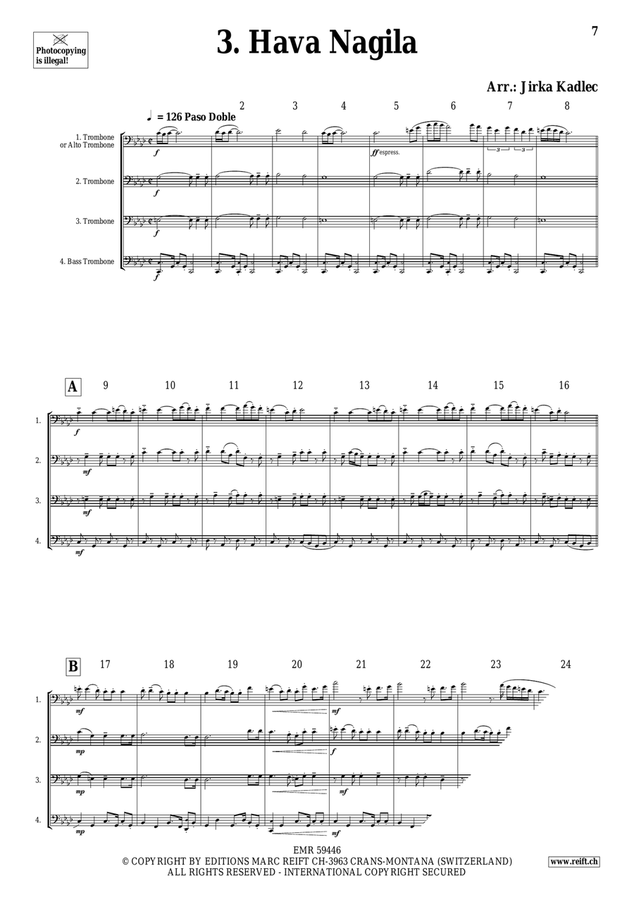 Trombone Quartet Collection Volume 10 Trombone Quartet scores gallery preview page 5