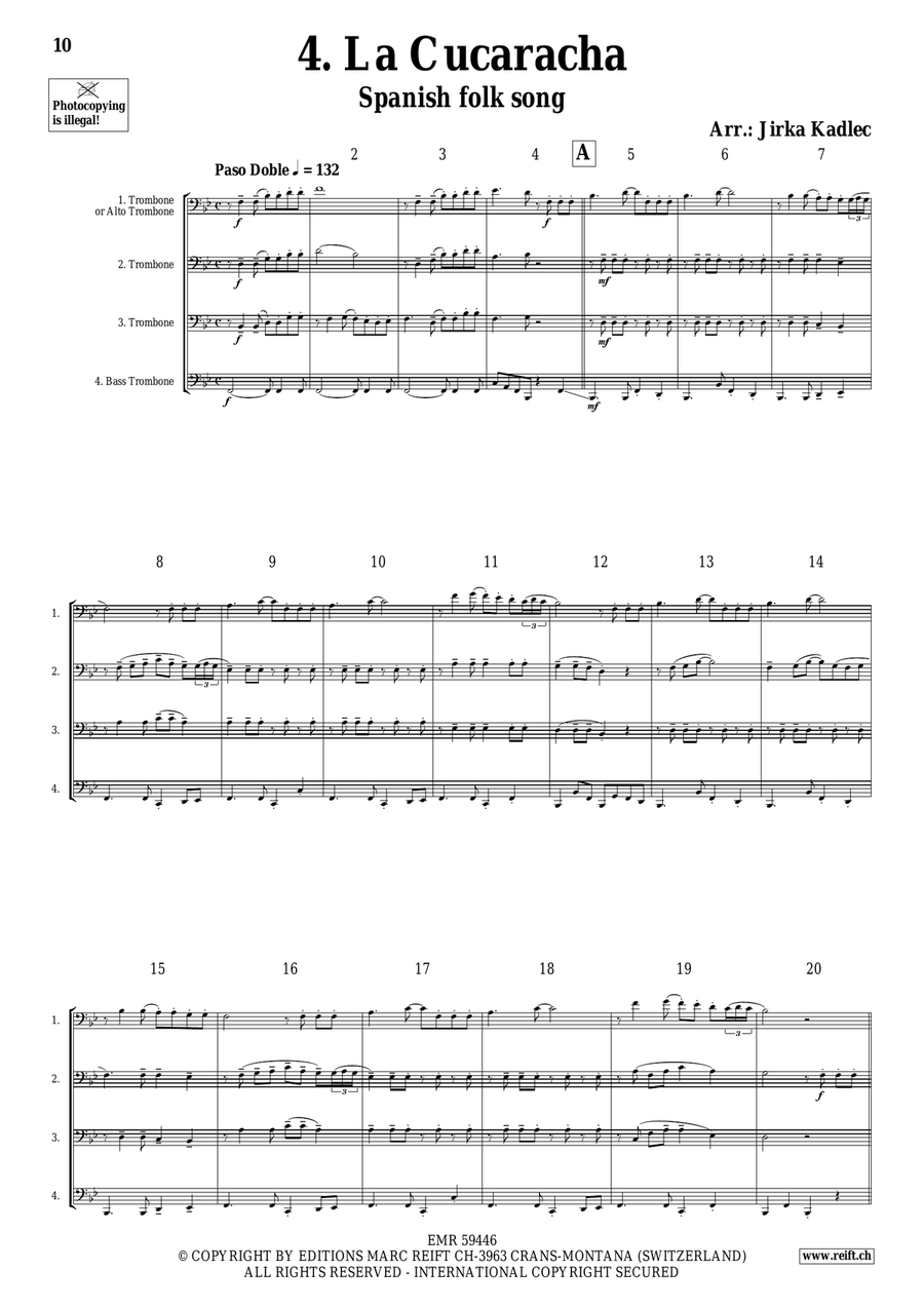 Trombone Quartet Collection Volume 10 Trombone Quartet scores gallery preview page 6