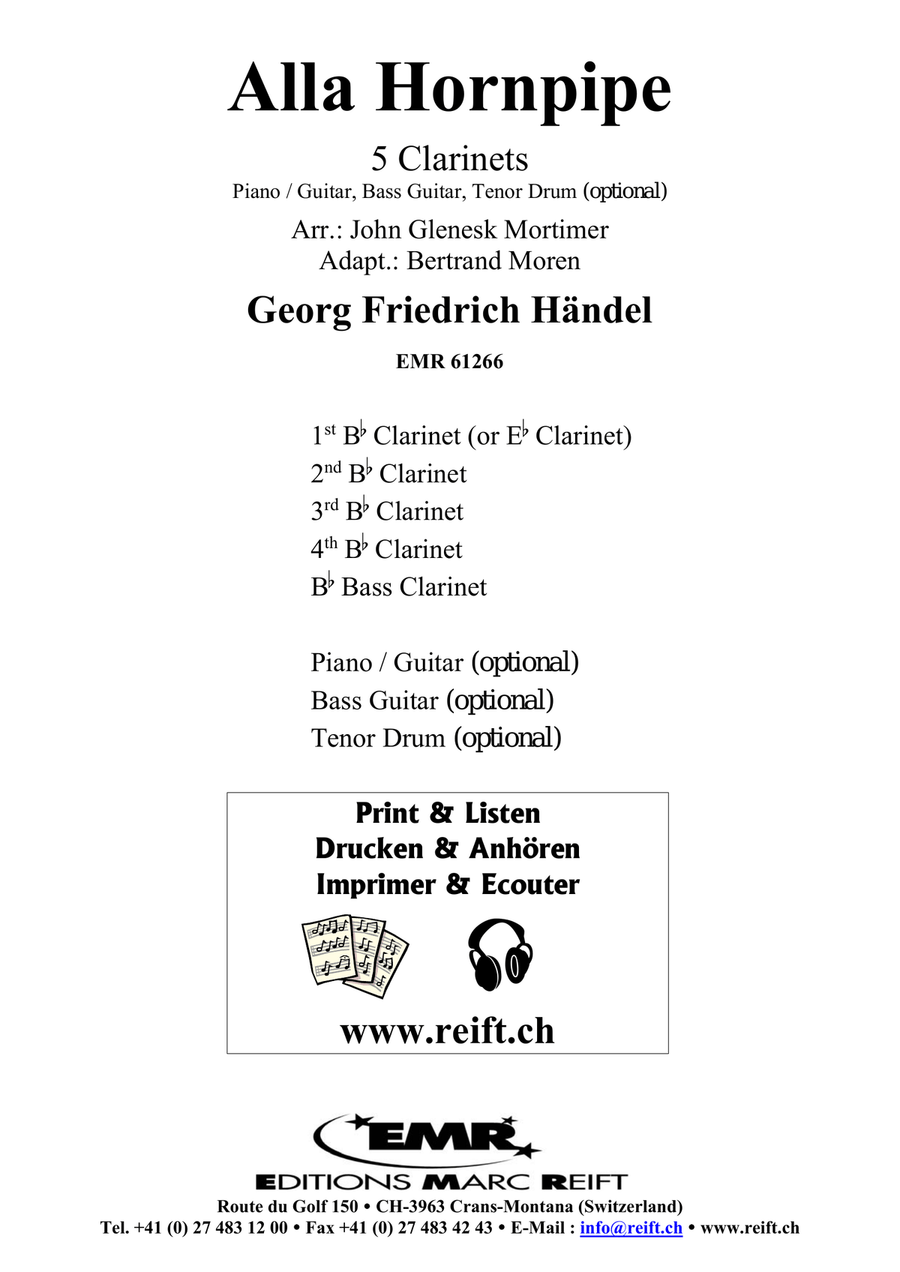 Alla Hornpipe Alla Hornpipe Clarinet Quintet scores gallery preview page 2