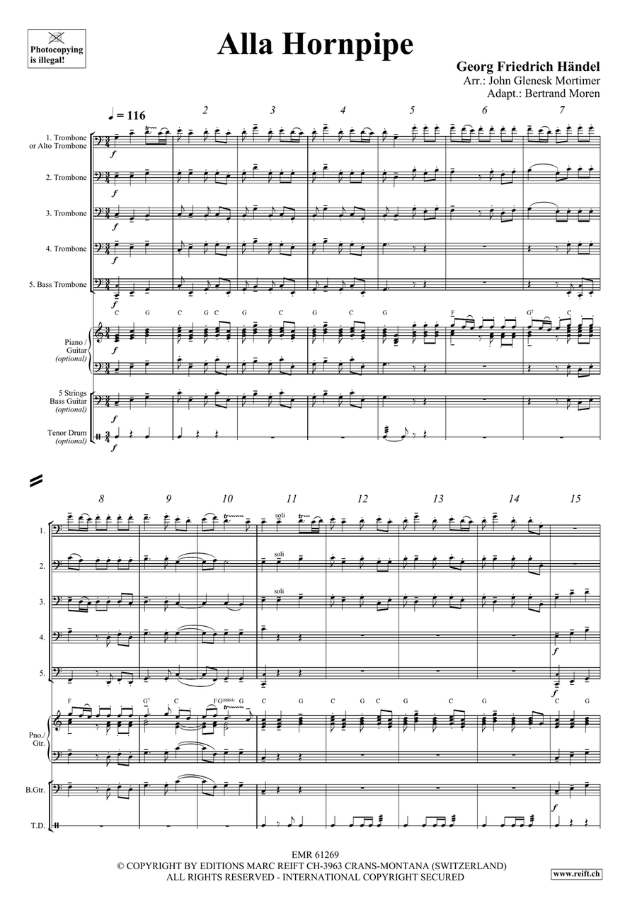 Alla Hornpipe Alla Hornpipe Trombone scores gallery preview page 3