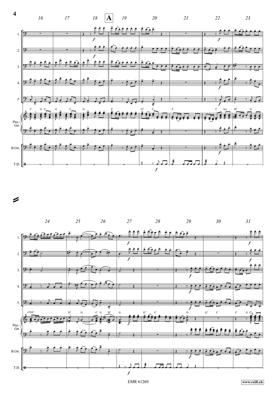 Alla Hornpipe Alla Hornpipe Trombone scores gallery preview page 4