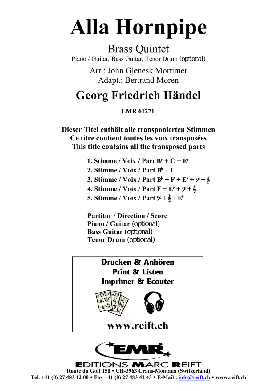 Alla Hornpipe Alla Hornpipe Brass Quintet scores gallery preview page 2